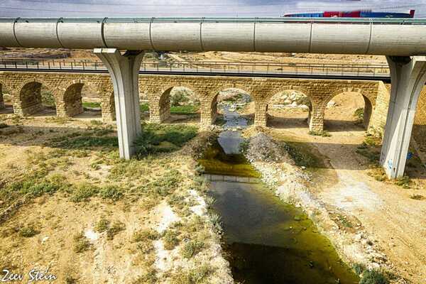גשר הרכבת הטורקי על נחל באר שבע – באר שבע